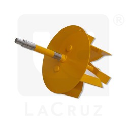 121486, 504445 - Grégoire upper right fan rotor with shaft